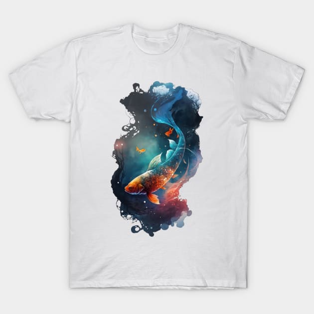 Swimming Through the Galaxy T-Shirt by GoblinGlamour